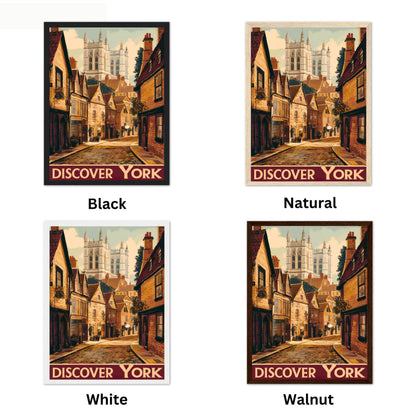 York Vintage Travel Poster -  Historic Charm