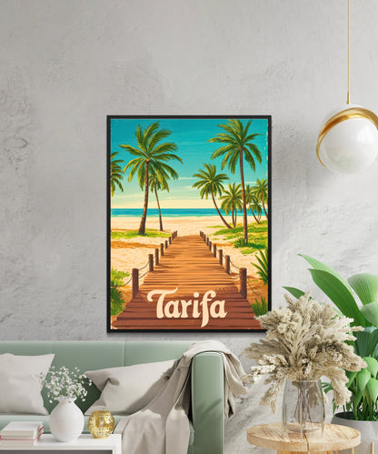 Tarifa Vintage Travel Poster