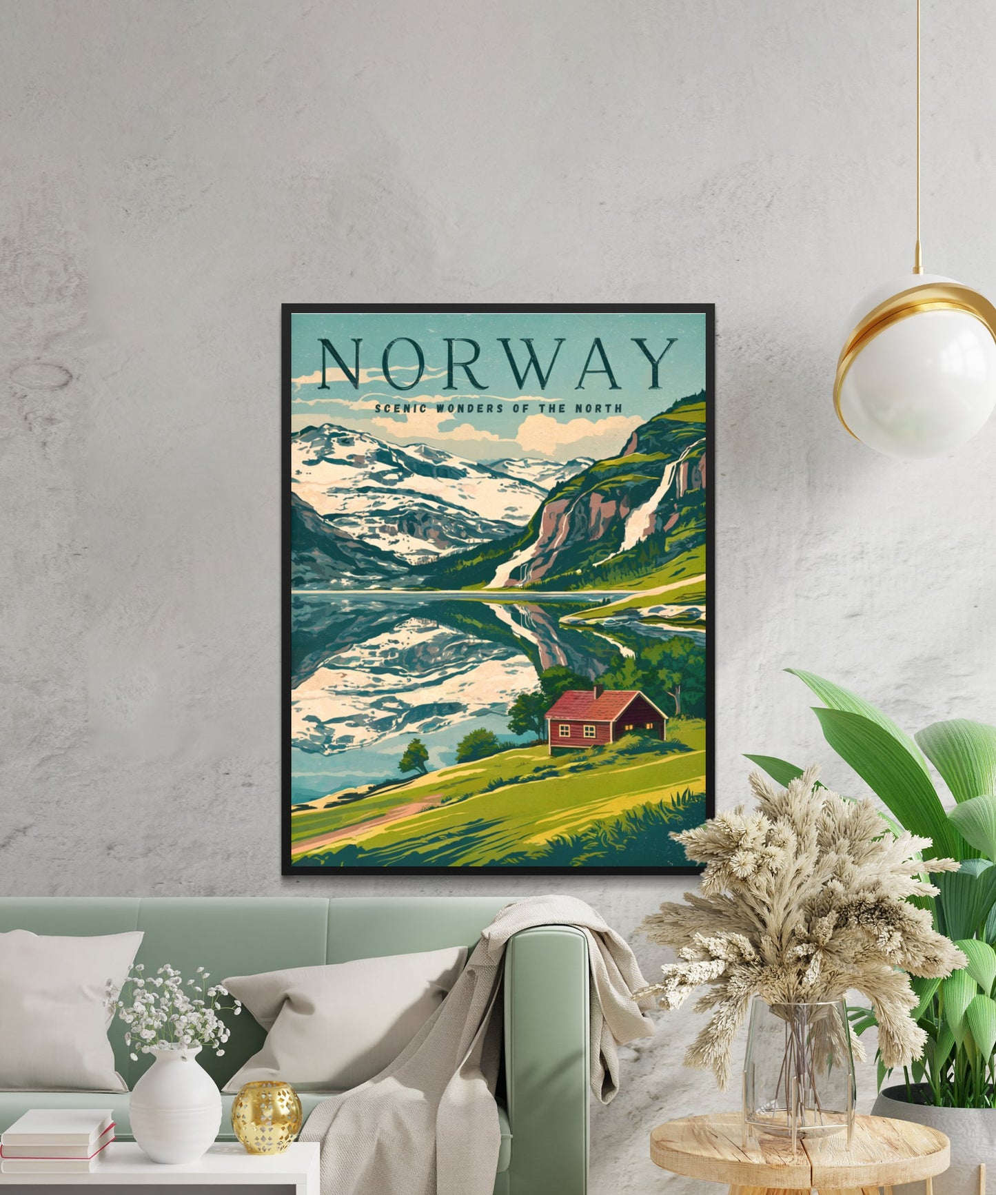 Norway Vintage Travel Poster - The Fjords