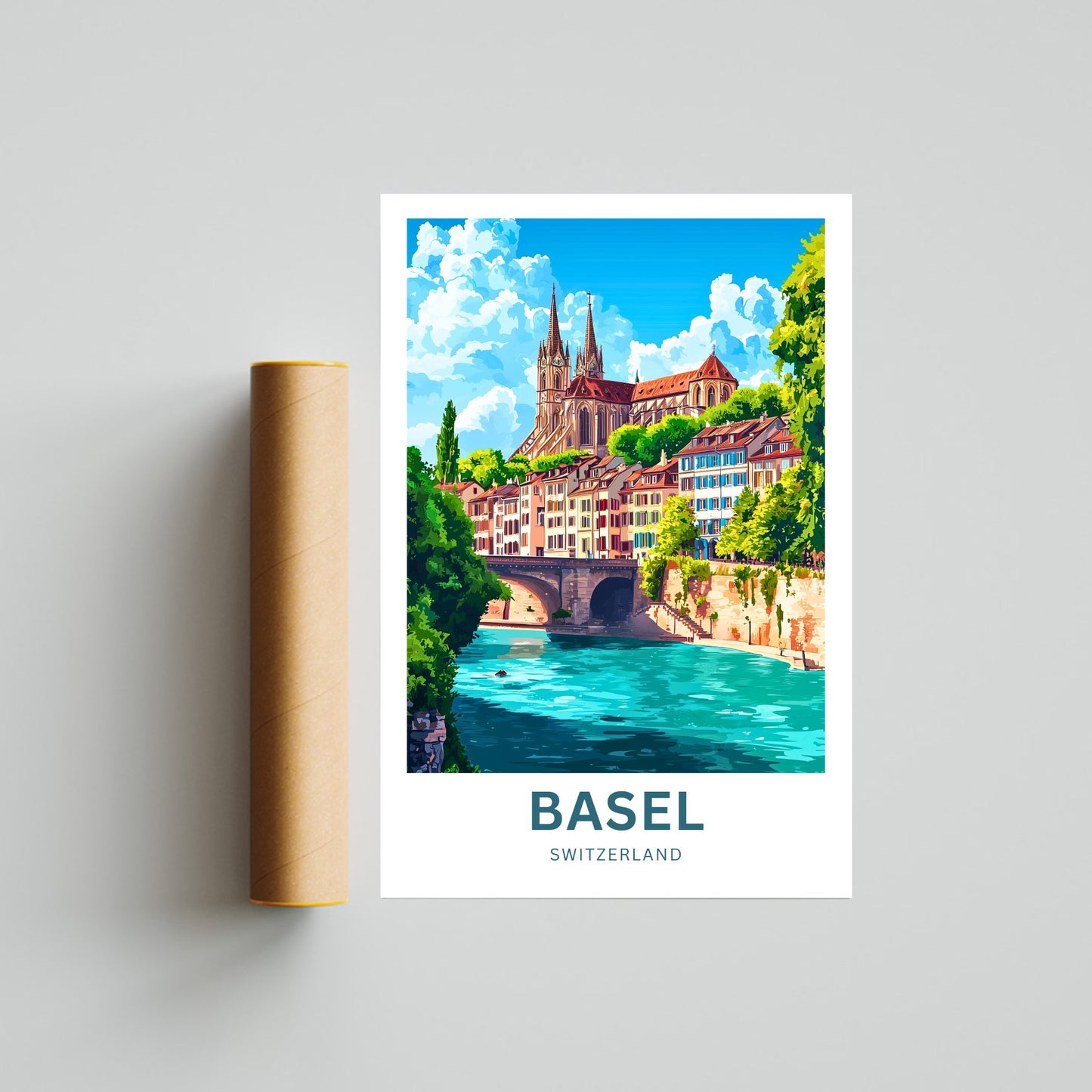 Basel Travel Poster