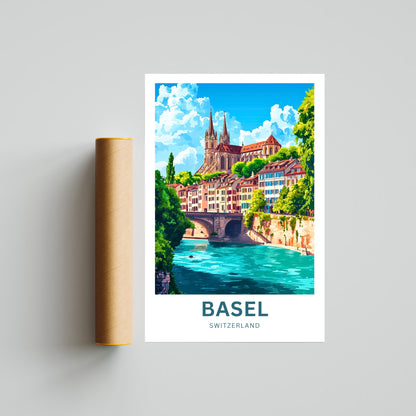 Basel Travel Poster