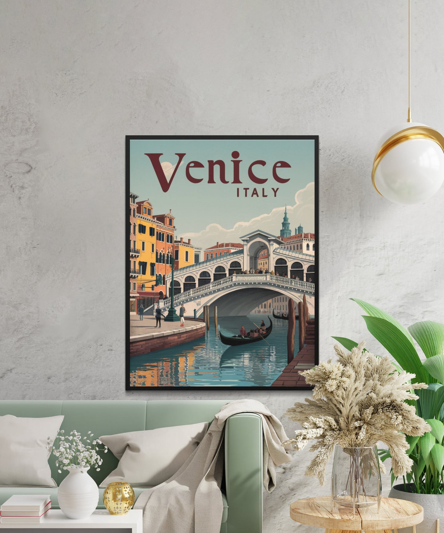 Venice Vintage Travel Poster -Timeless Canals