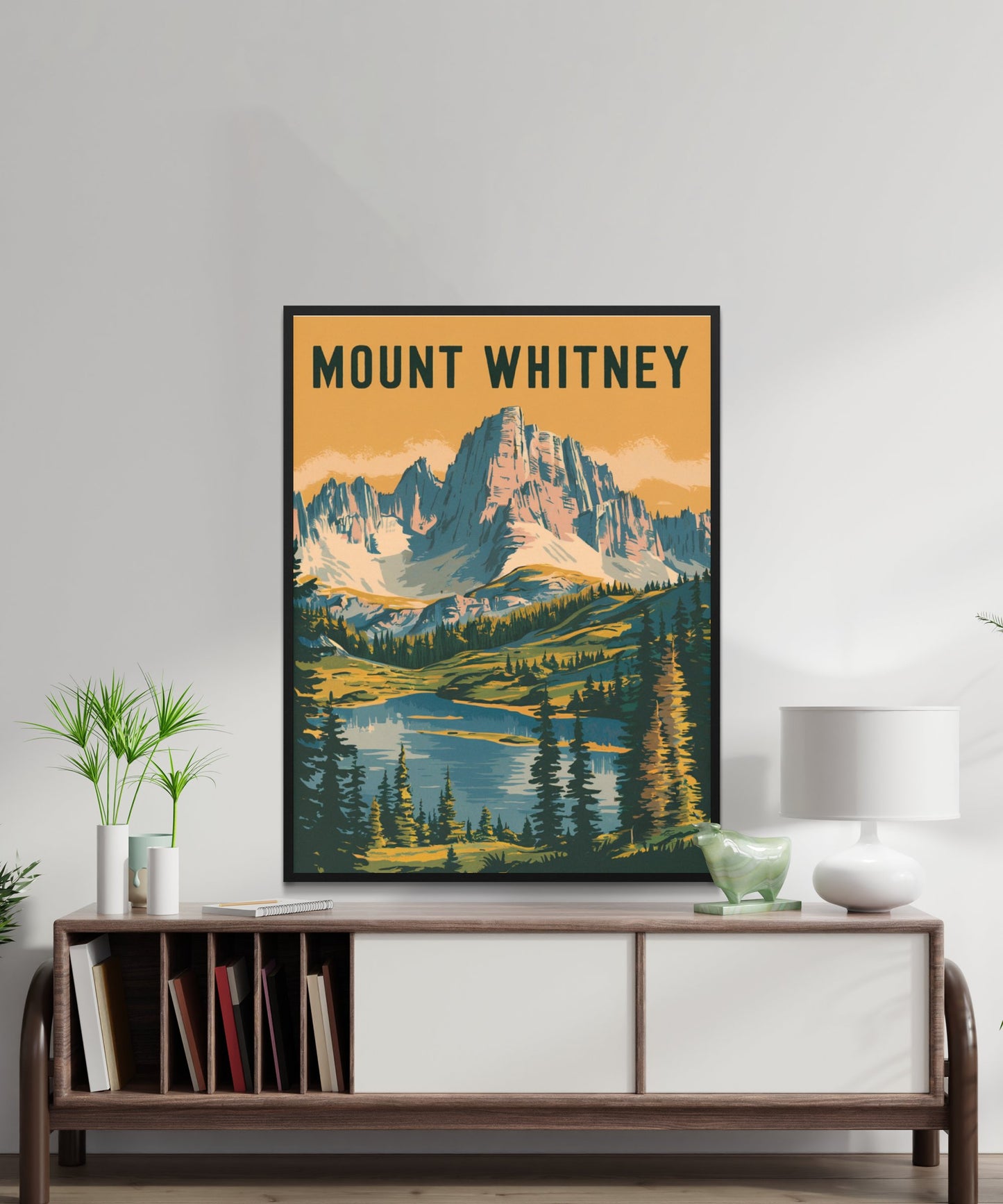 Mount Whitney Vintage Travel Poster - Timeless Sierra Nevada Beauty