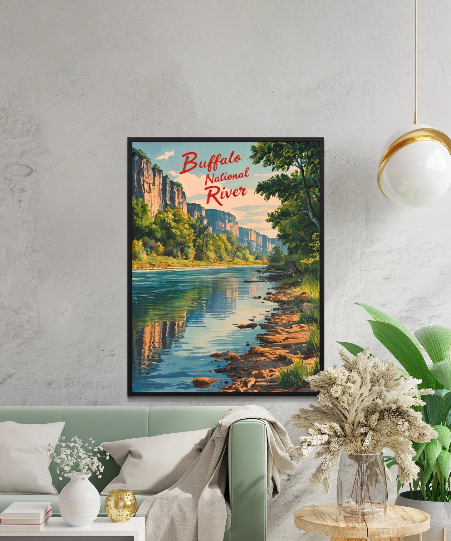 Buffalo River Vintage Travel Poster