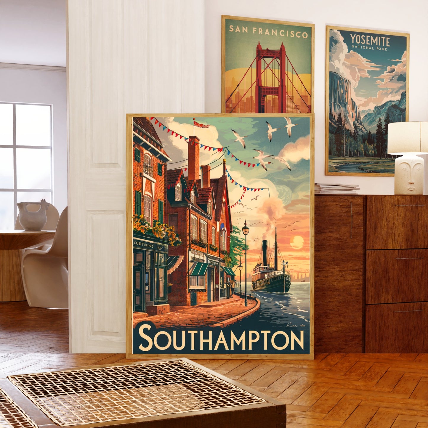 Southampton Vintage Travel Poster