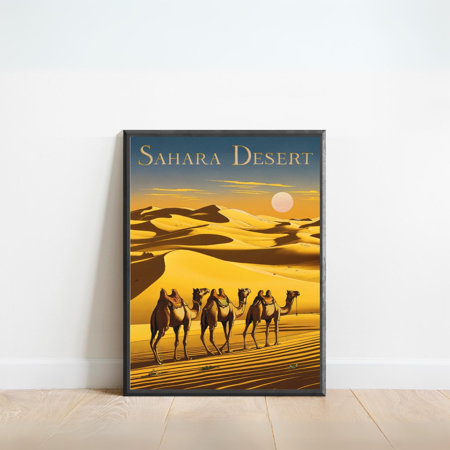 Sahara Desert Vintage Travel Poster