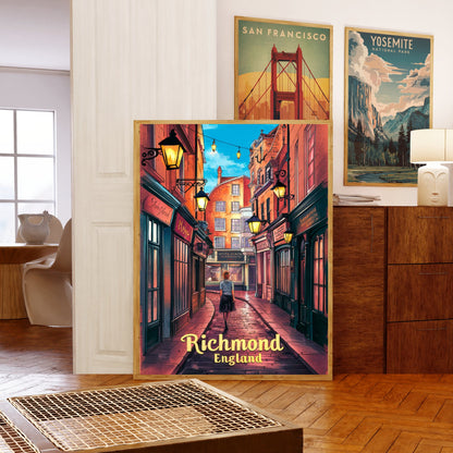 Richmond Vintage Travel Poster