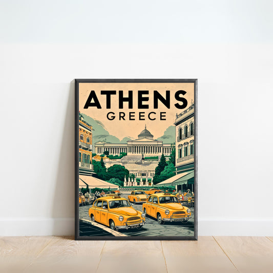 Athens Vintage Travel Poster