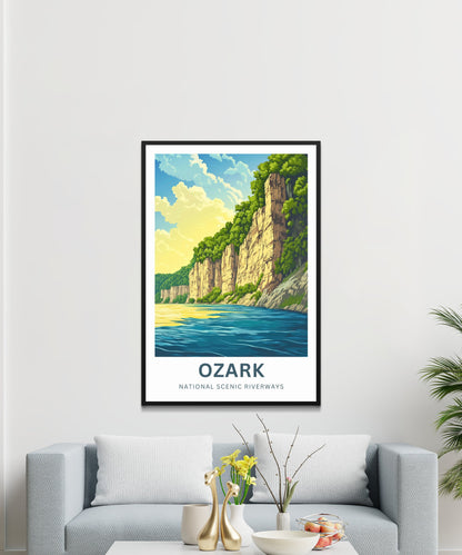 Ozark National Scenic Riverways Travel Poster