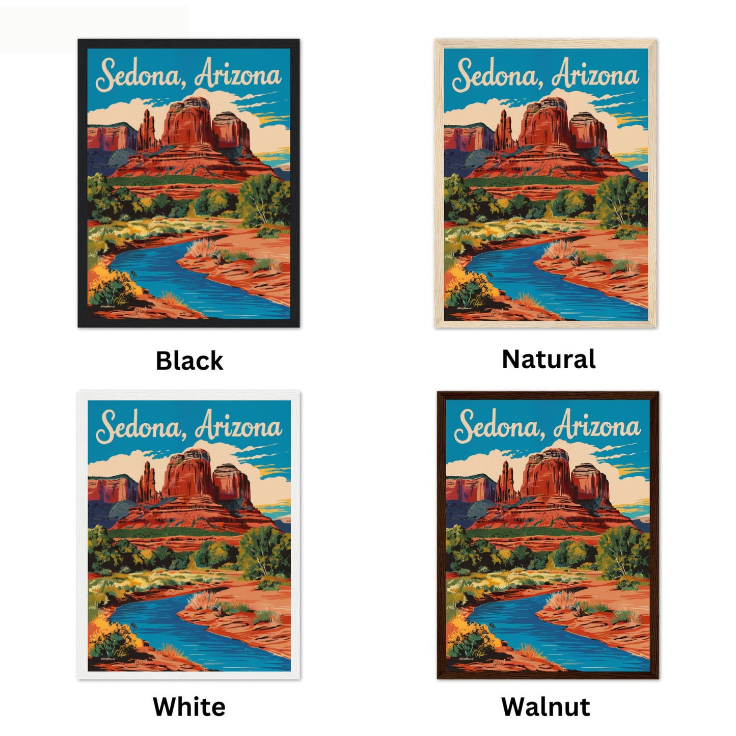 Sedona Vintage Travel Poster