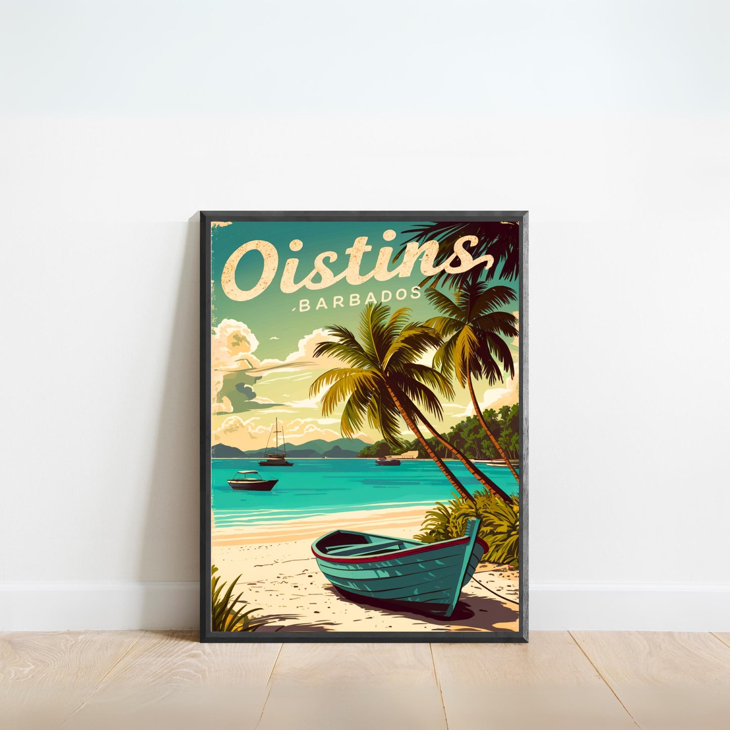 Oinstins Vintage Travel Poster