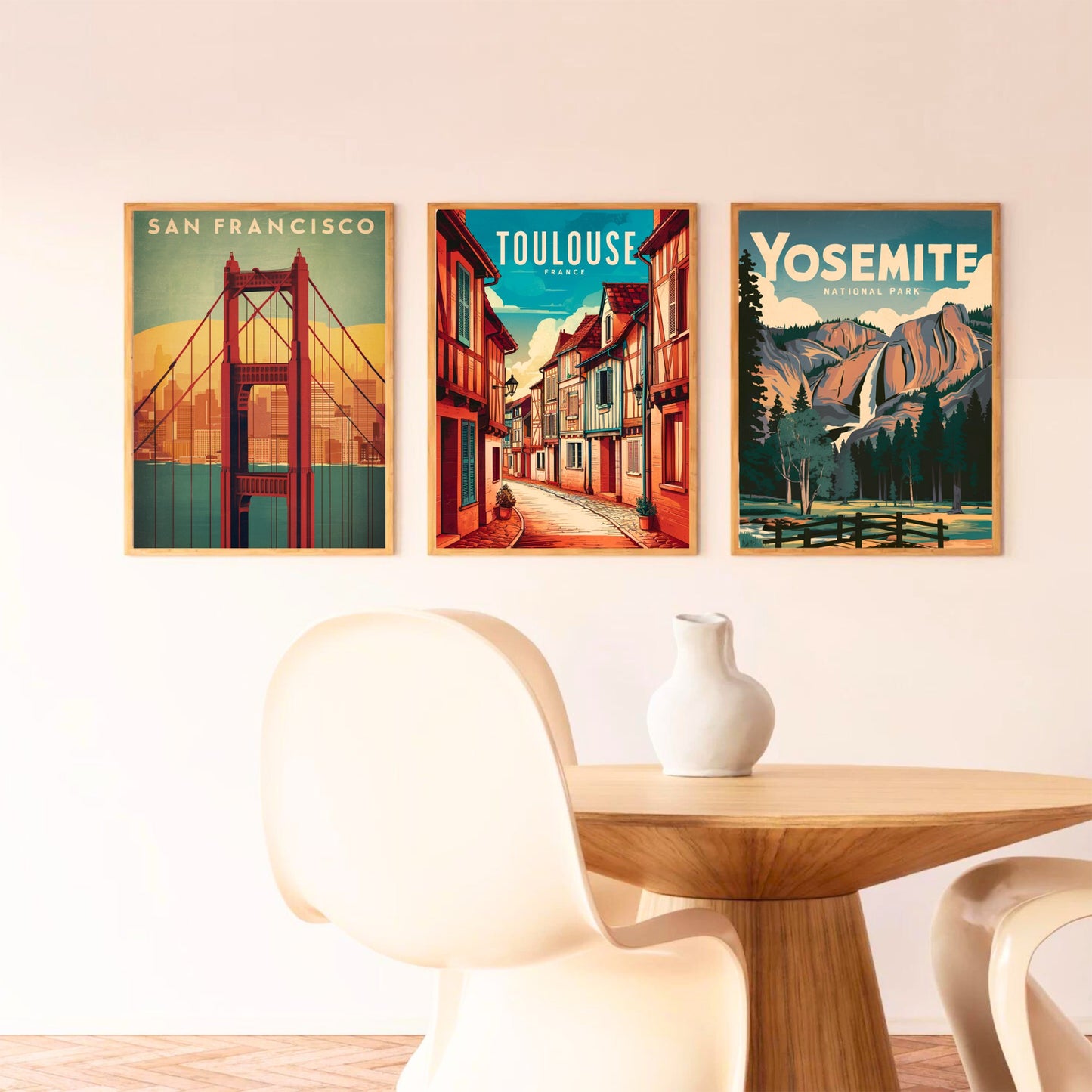 Toulouse  Vintage Travel Poster