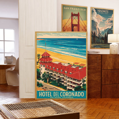 San Diego Vintage Travel Poster