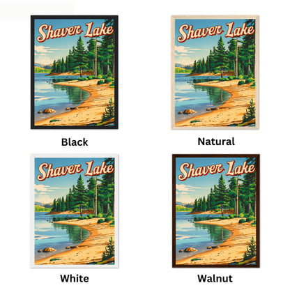 Shaver Lake Vintage Travel Poster - Scenic Overlook