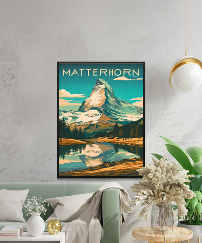 Matterhorn Vintage Travel Poster