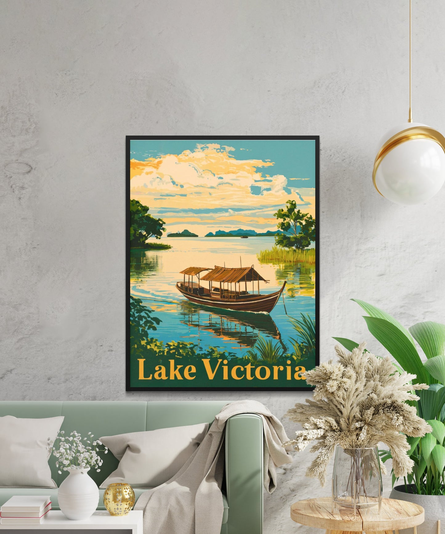 Lake Victoria Vintage Travel Poster - Beauty of Africa’s Great Lake