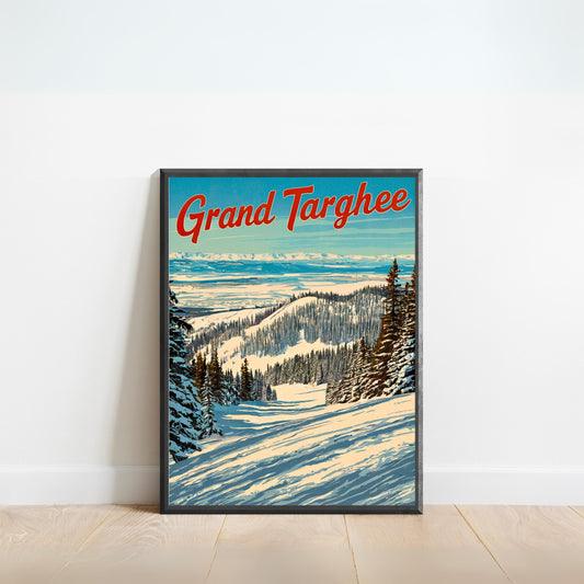 Grand Targhee Vintage Travel Poster