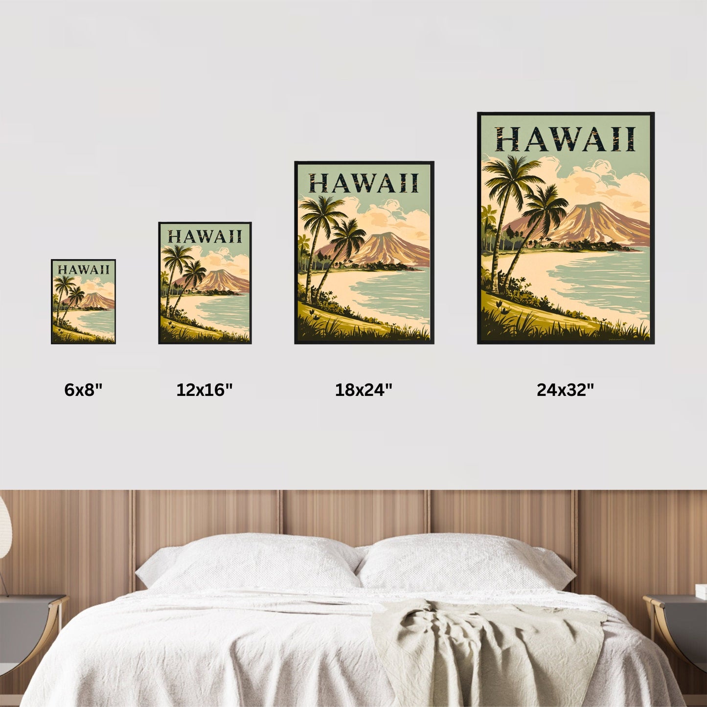 Hawaii Vintage Travel Poster