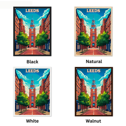 Leeds Vintage Travel Poster