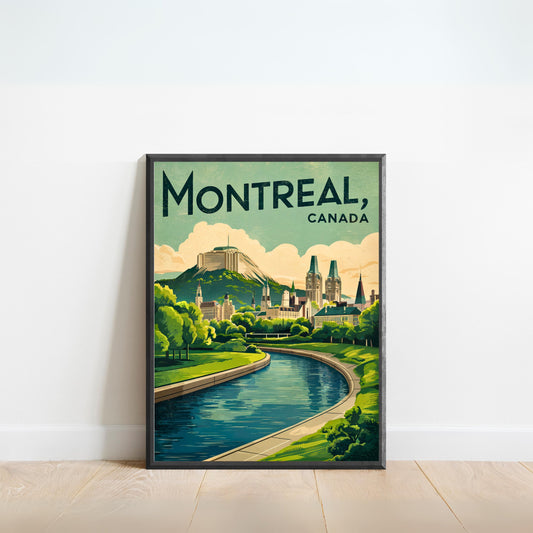 Montreal Vintage Travel Poster