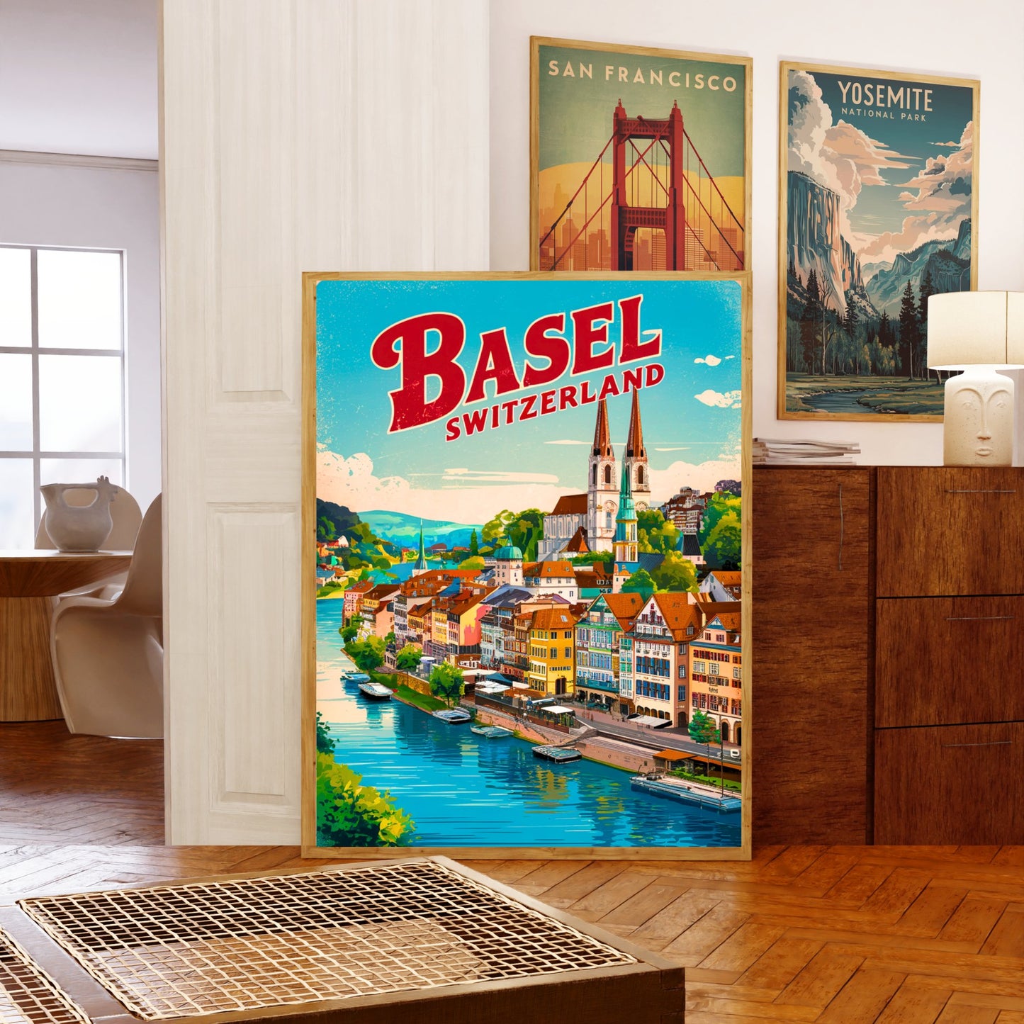 Basel Vintage Travel Poster