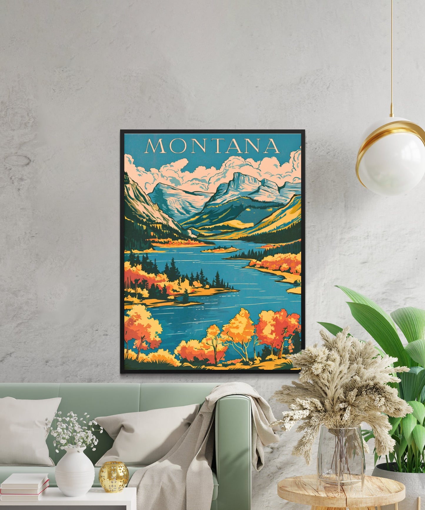 Montana Vintage Travel Poster