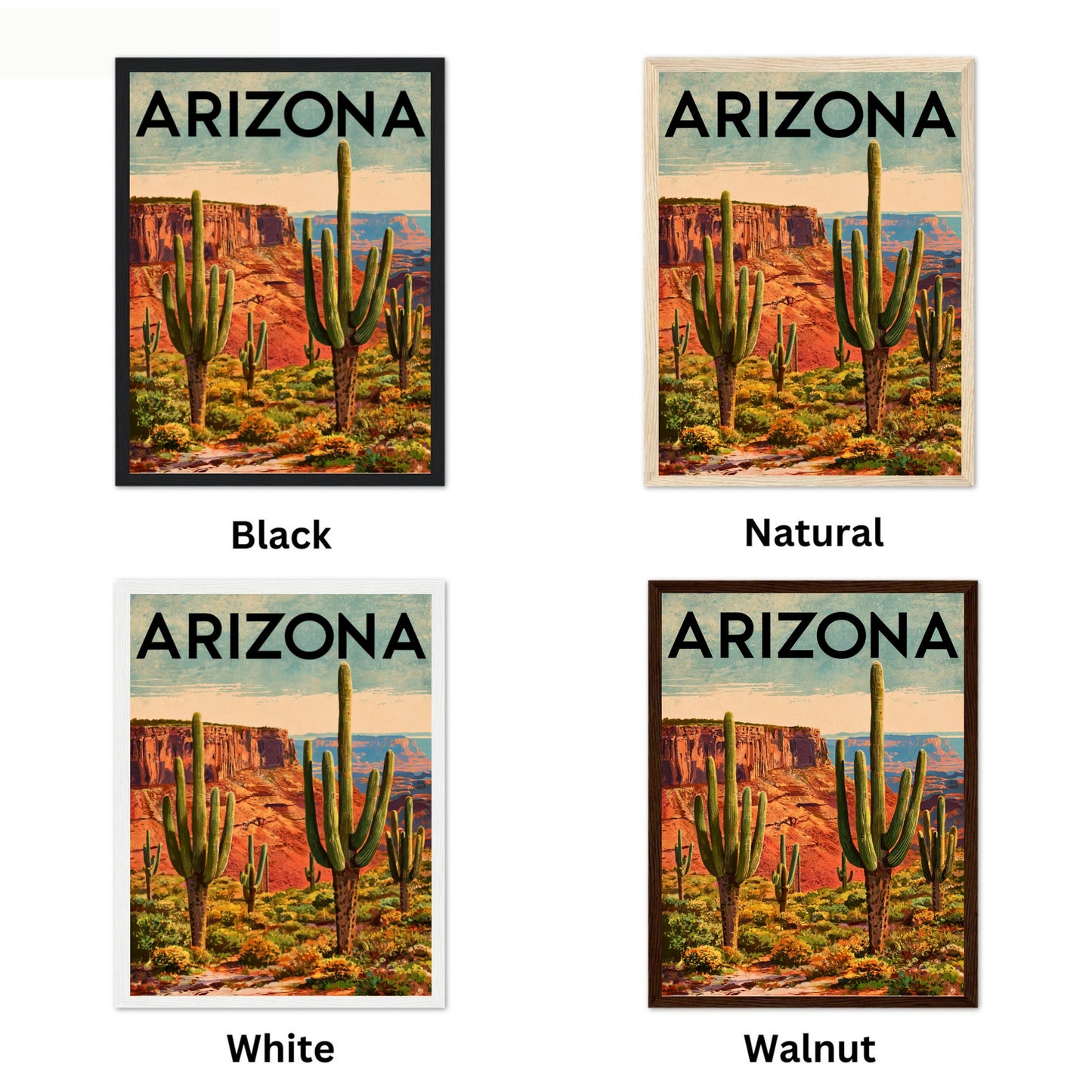 Arizona Vintage Travel Poster