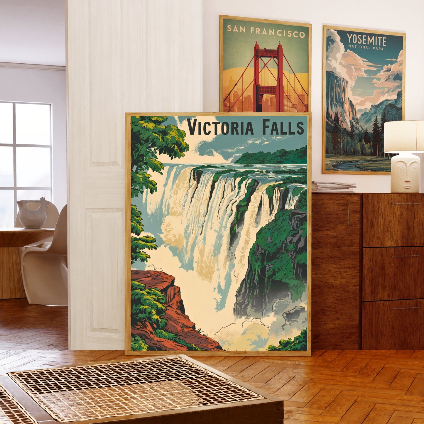 Victoria Falls Vintage Travel Poster