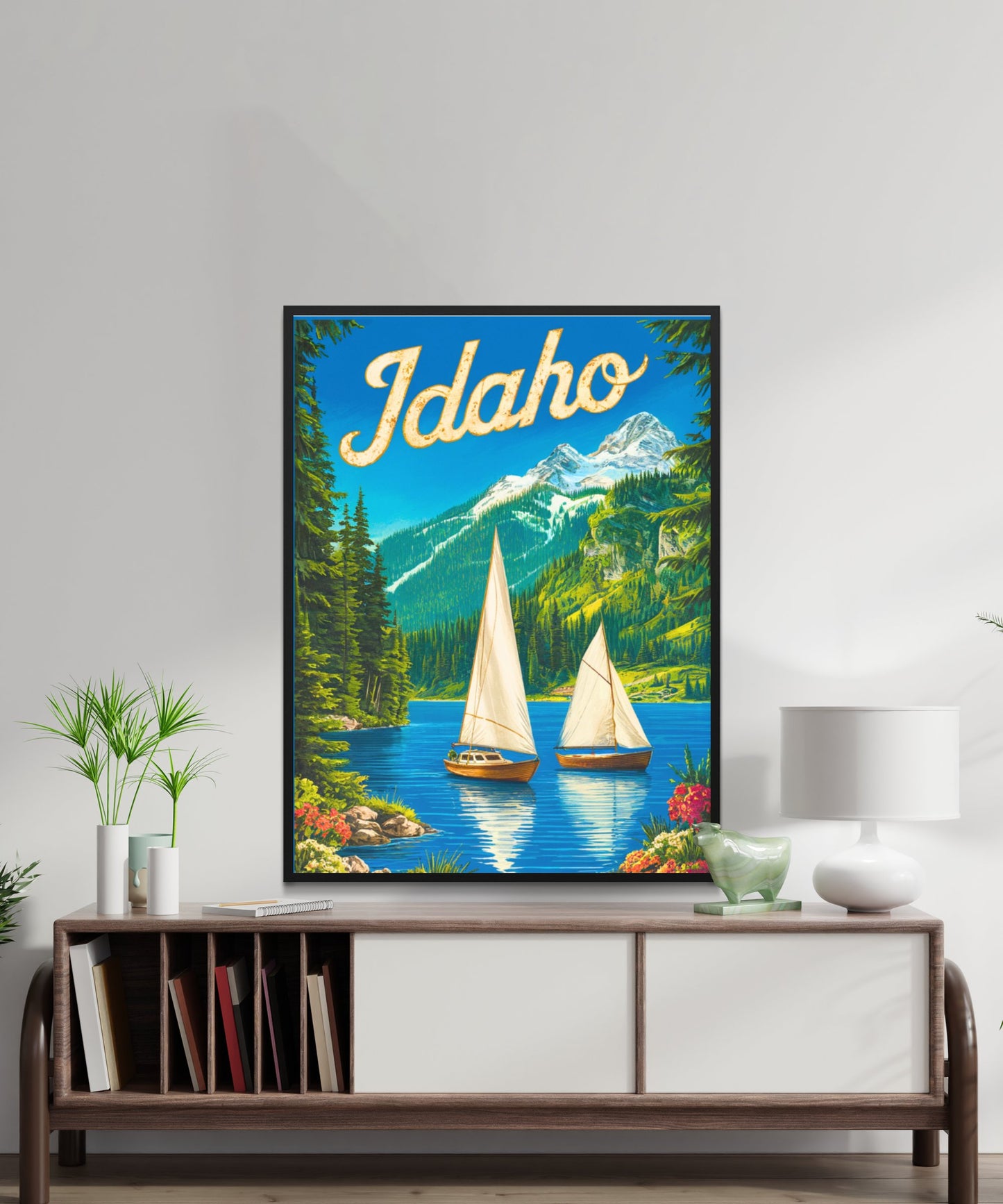 Idaho Vintage Travel Poster