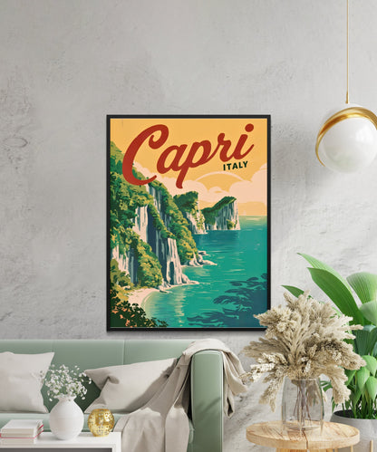 Capri Vintage Travel Poster