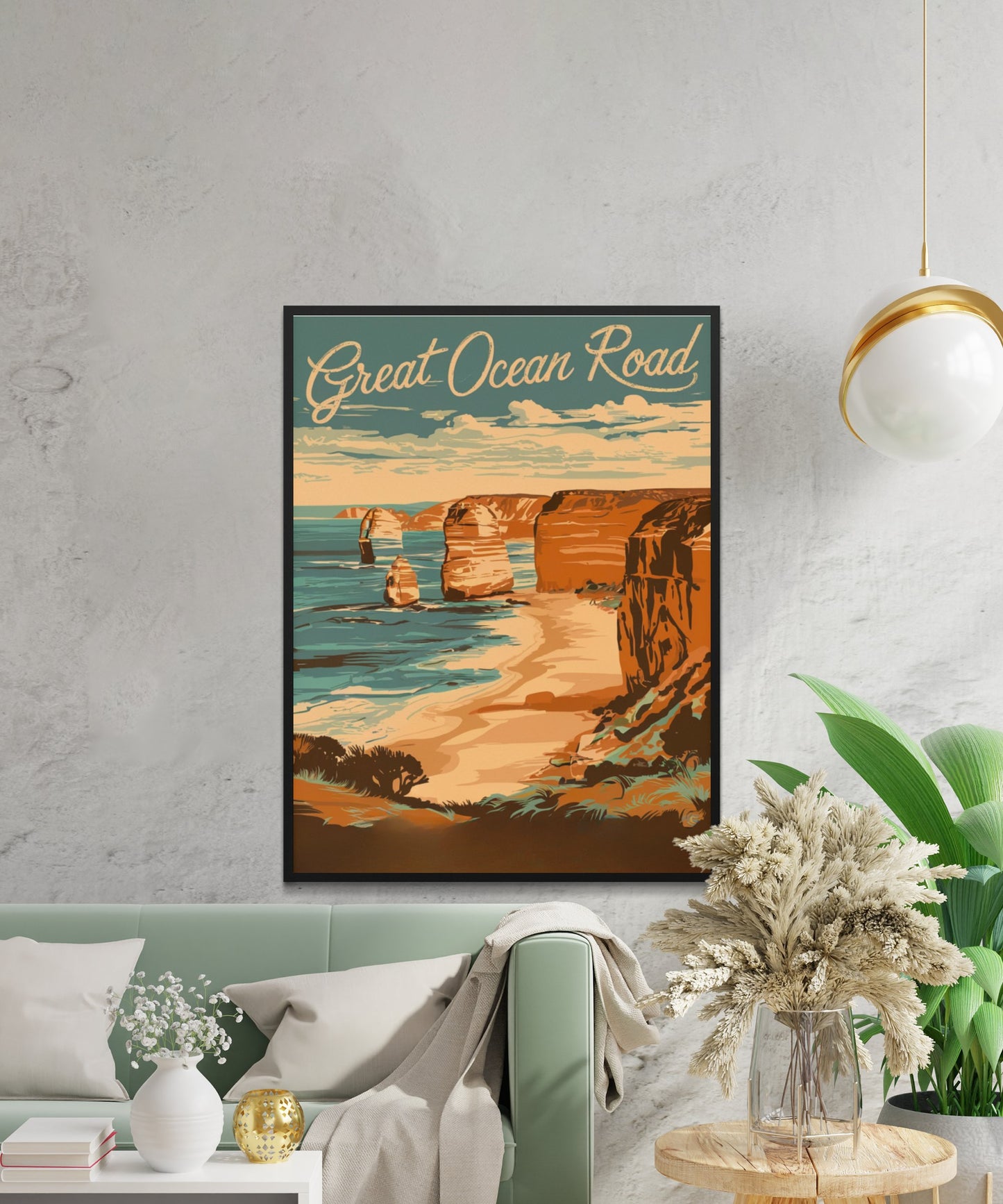 Great Ocean Road Vintage Travel Poster - Charming Destination