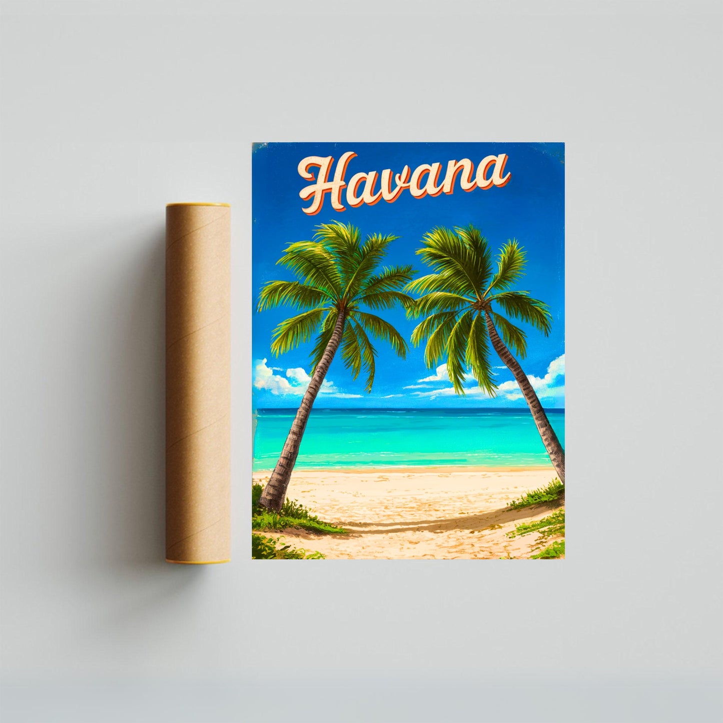 Havana Vintage Travel Poster - Timeless Charm