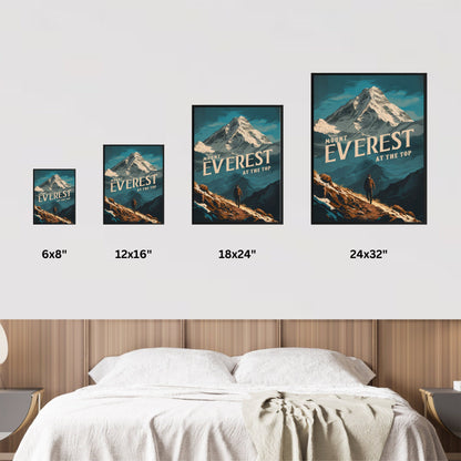 Mount Everest Vintage Travel Poster - Alpine Elegance