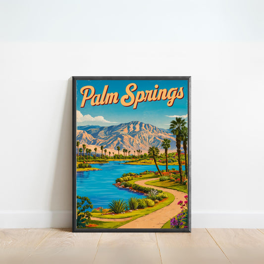 Palm Springs Vintage Travel Poster