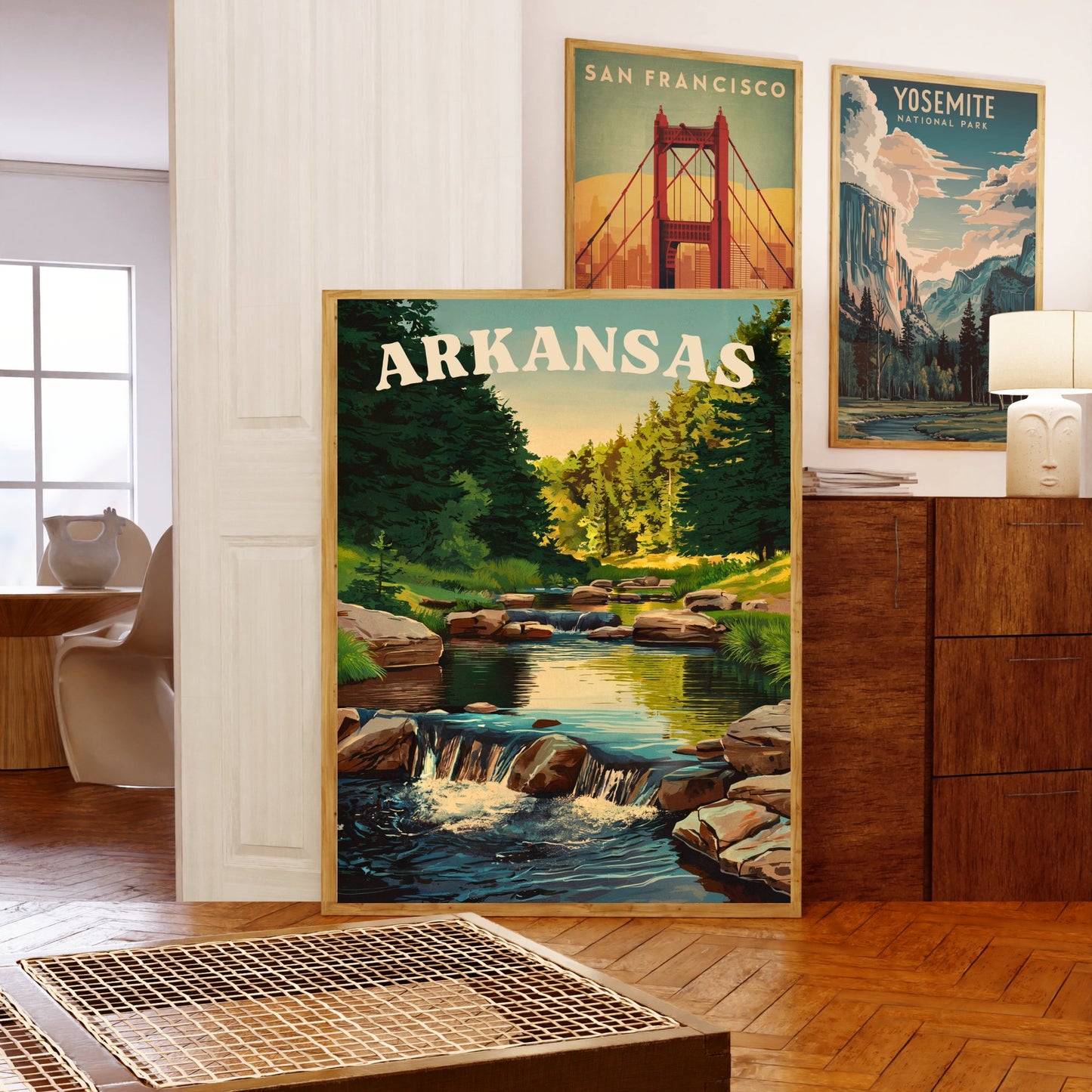 Arkansas Vintage Travel Poster