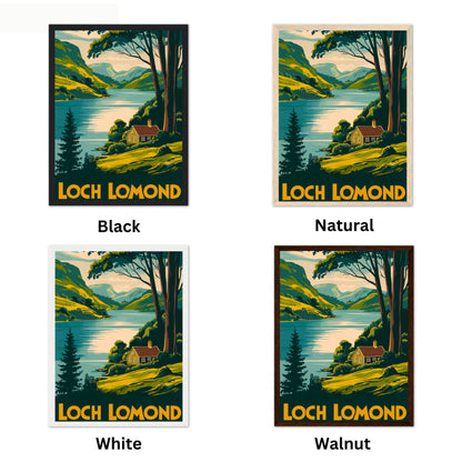 Loch Lomond Vintage Travel Poster - Beautiful Views