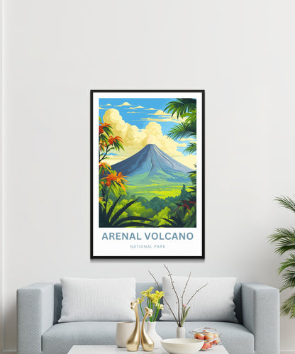 Arenal Volcano National Park Travel Poster