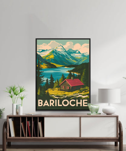 Bariloche Vintage Travel Poster