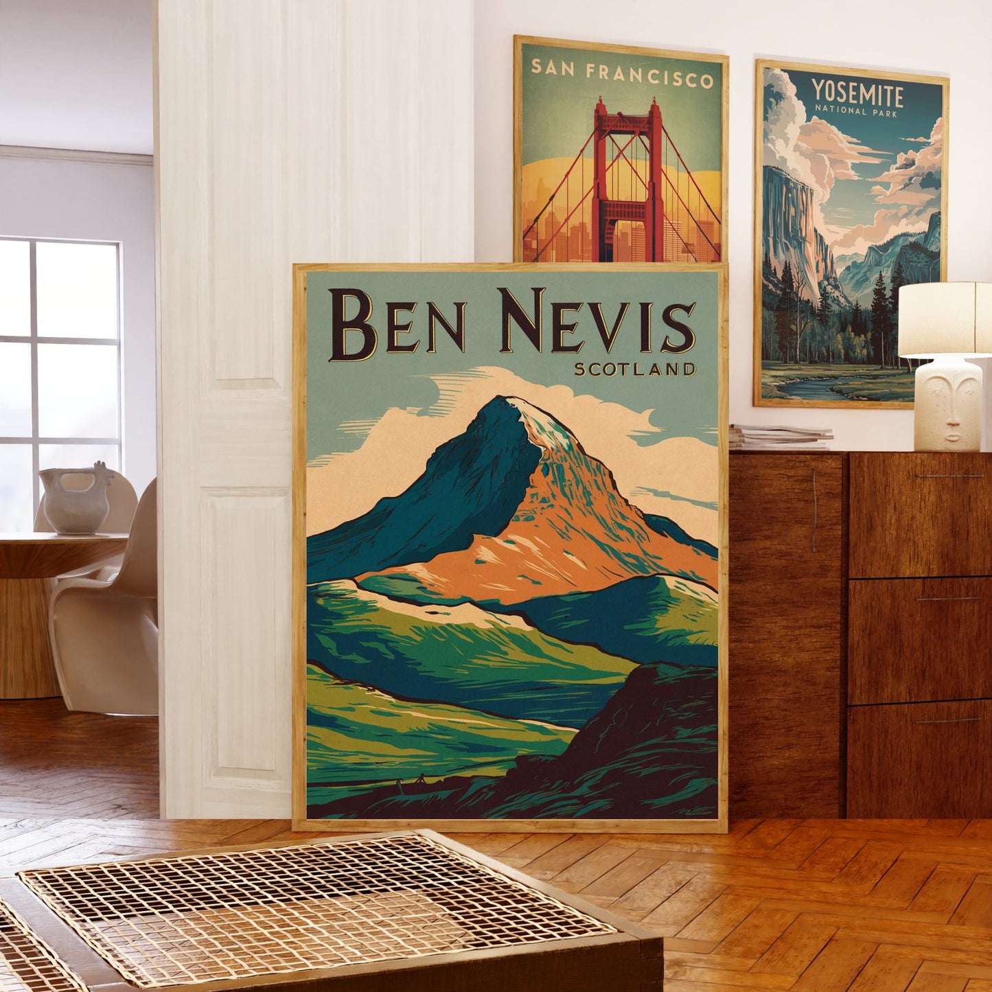 Ben Nevis Vintage Travel Poster