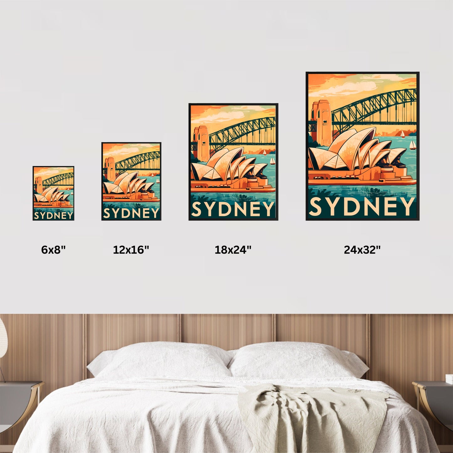 Sydney Vintage Travel Poster - Harbour City