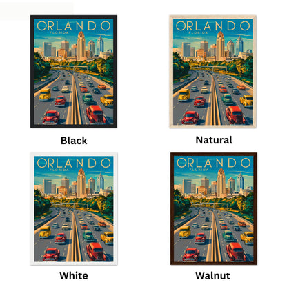 Orlando Vintage Travel Poster - Timeless Beauty