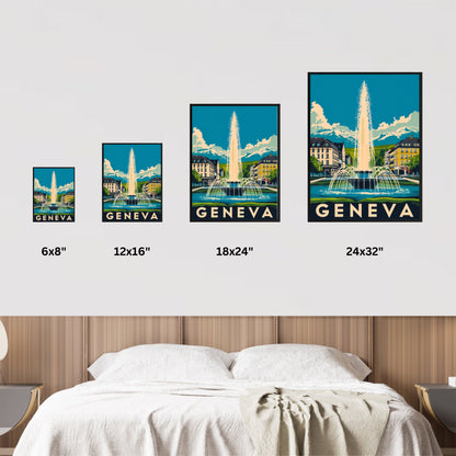 Geneva Vintage Travel Poster