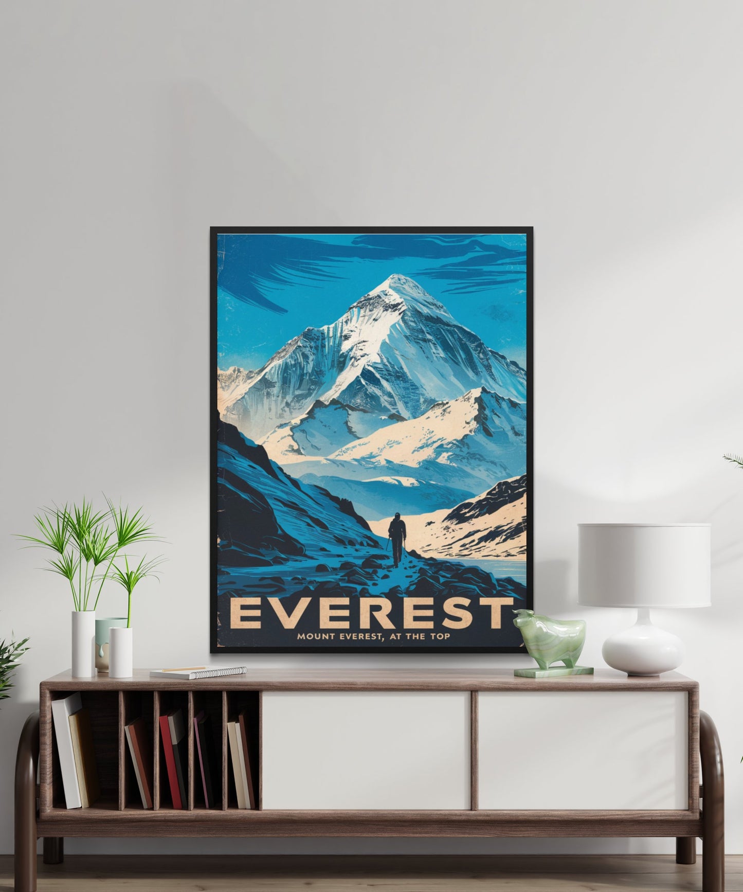 Mount Everest Vintage Travel Poster- Peak of Legends