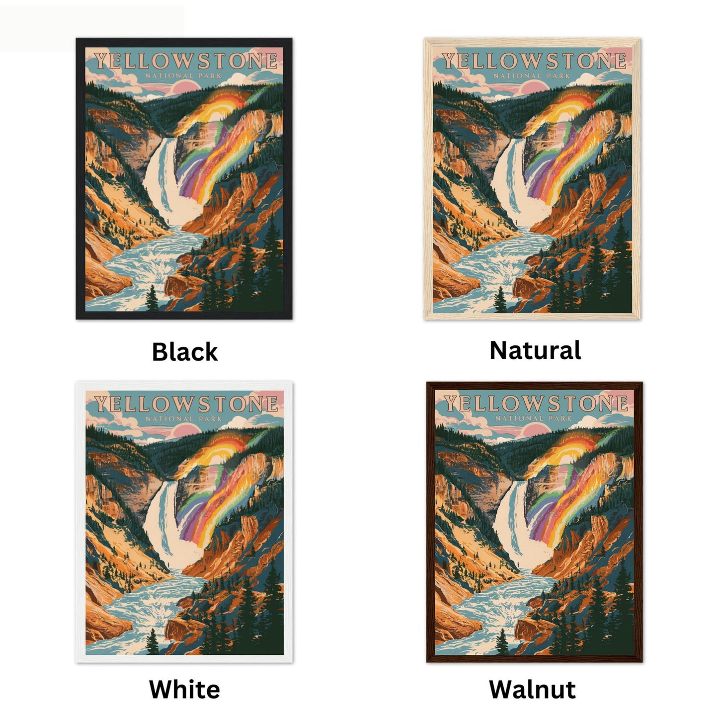 Yellowstone Vintage Travel Poster - National Park