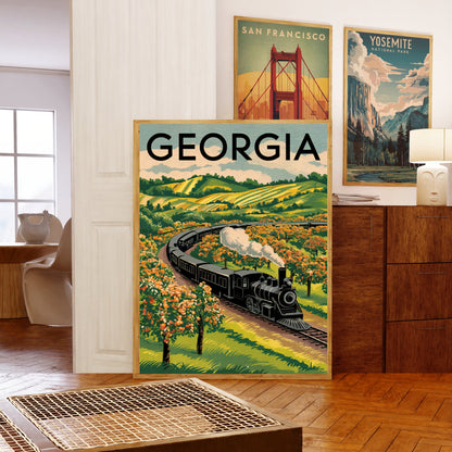 Georgia Vintage Travel Poster