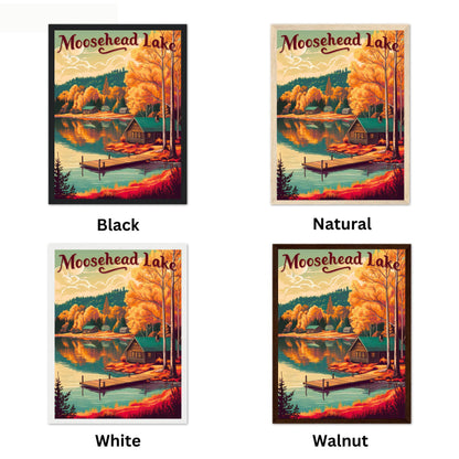 Moosehead Lake Vintage Travel Poster