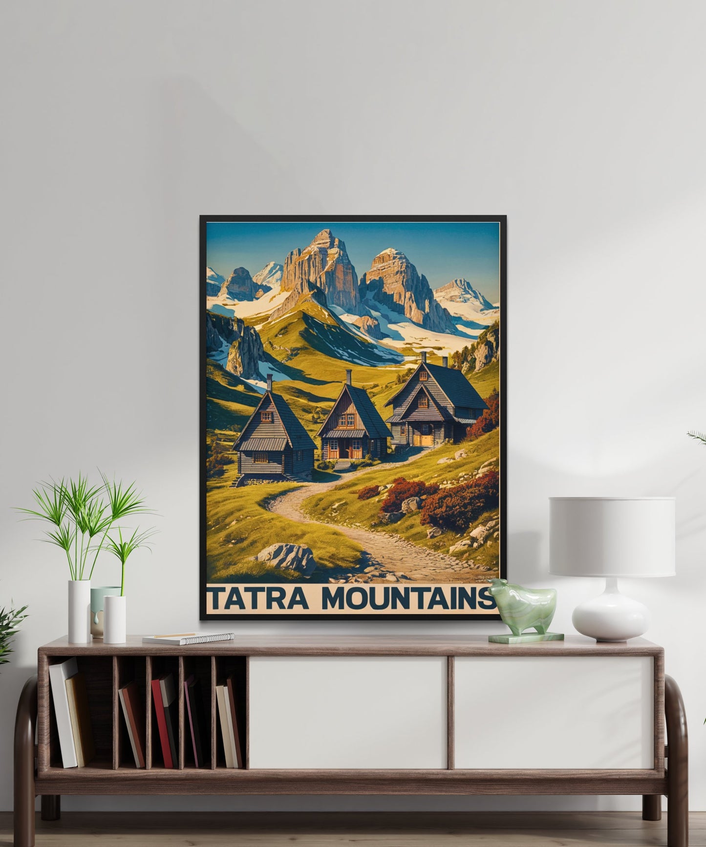 Tatra Mountains Vintage Travel Poster - Serene Landscape