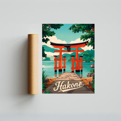 Hakone Vintage Travel Poster - Cultural Traditions