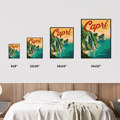 Capri Vintage Travel Poster