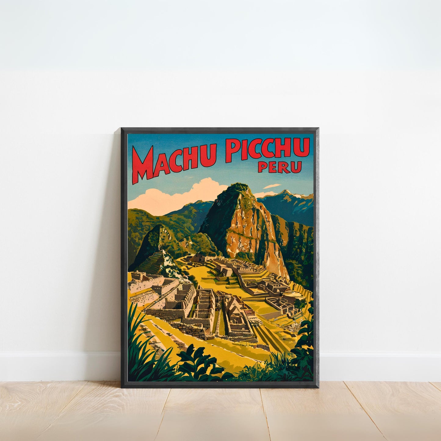 Machu Picchu Vintage Travel Poster - Timeless Incan Wonder